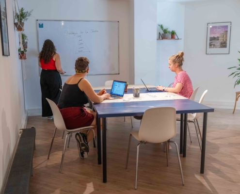 Rencontrer des personnes au coworking Gare de Nantes, afin de collaborer au mieux.